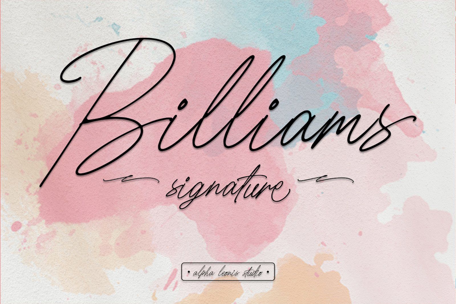 Billiams - Handwritten Font