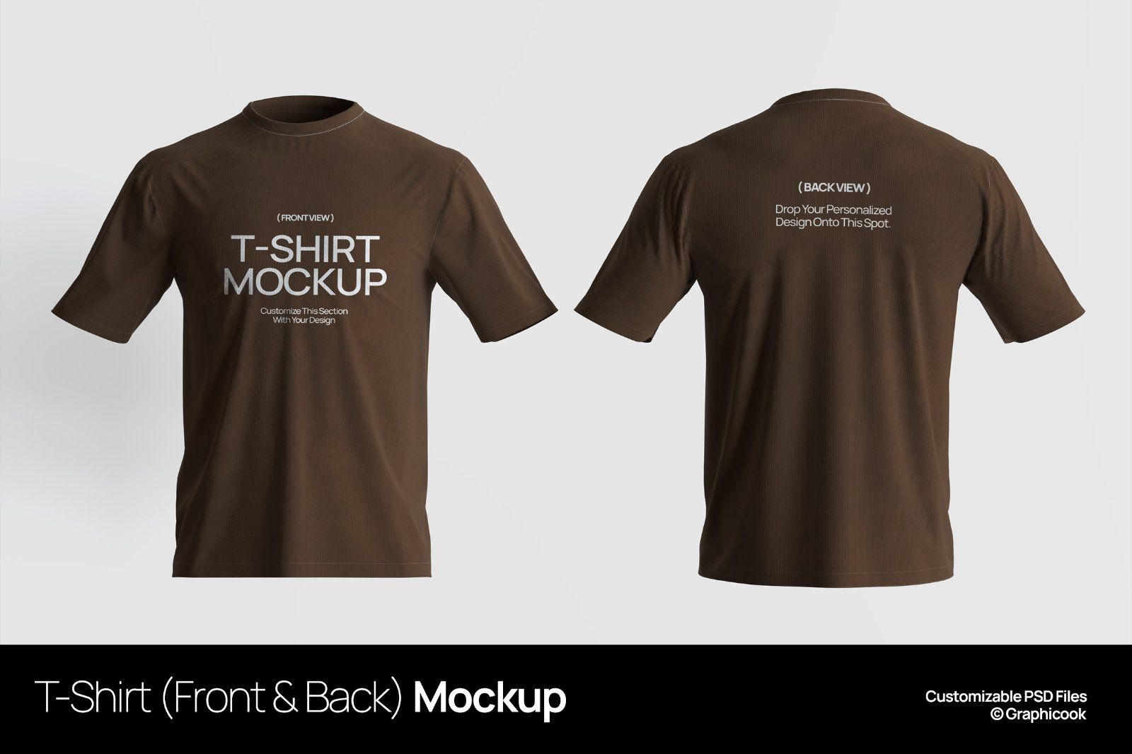 T-Shirt (Front & Back) Mockup