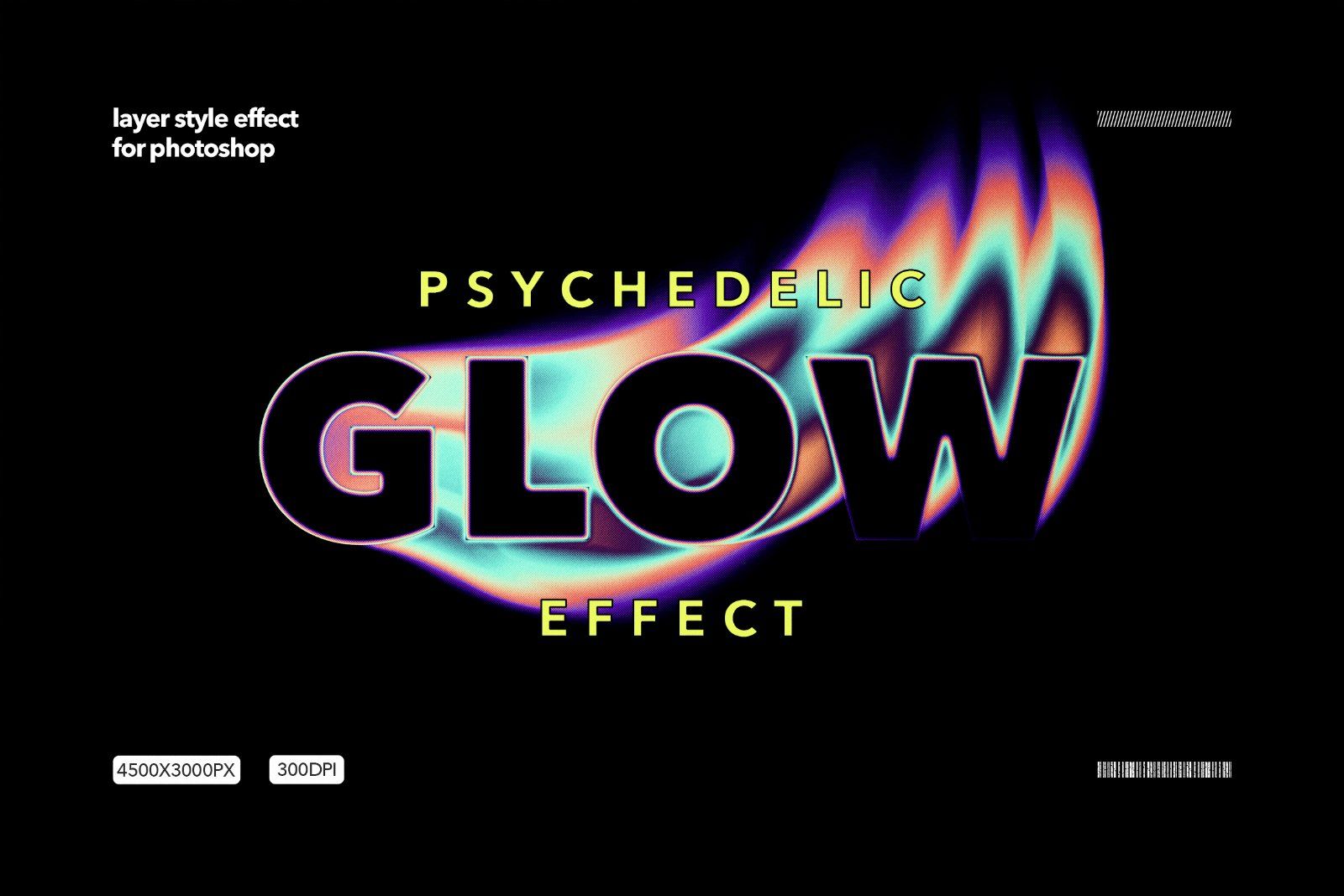 Psychedelic Glow Text Effect