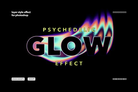 Psychedelic Glow Text Effect