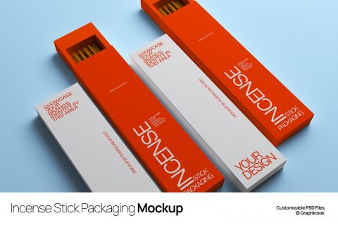 Incense Stick Packaging Mockup