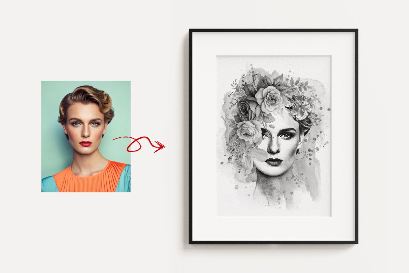 Flower Decoration Photo Template