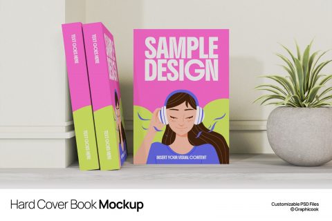 Hard Cover Book Mockup