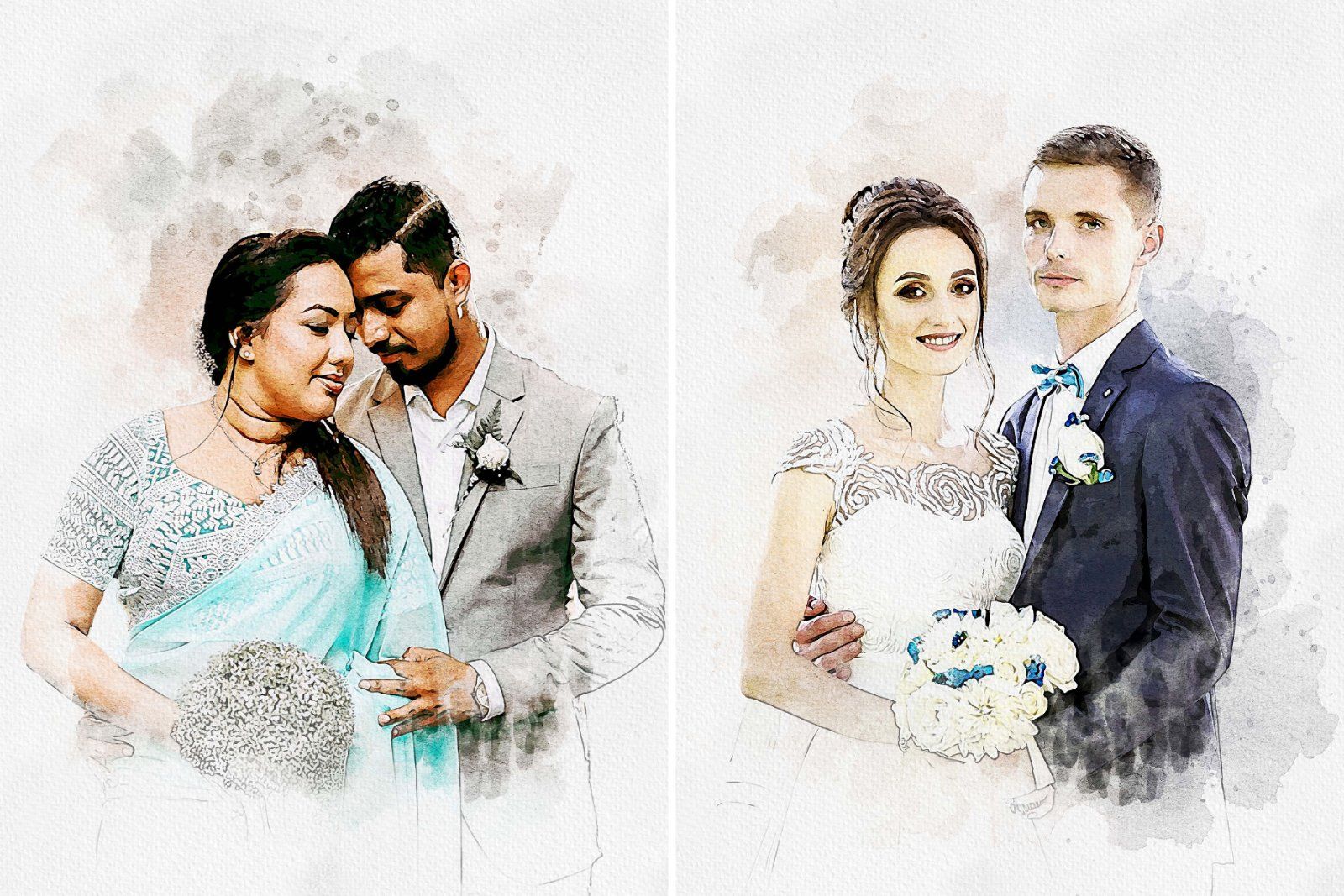 Painting Watercolor Splash Art