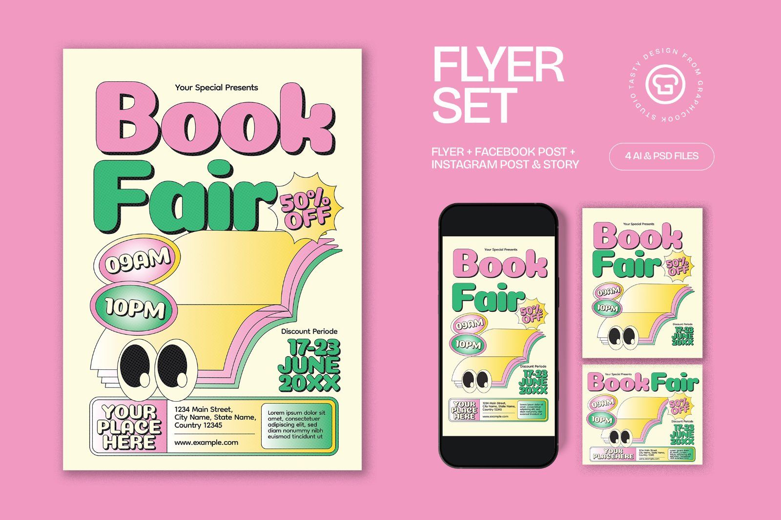 Book Fair Flyer Set