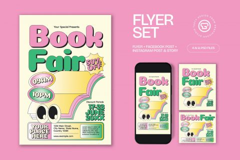Book Fair Flyer Set