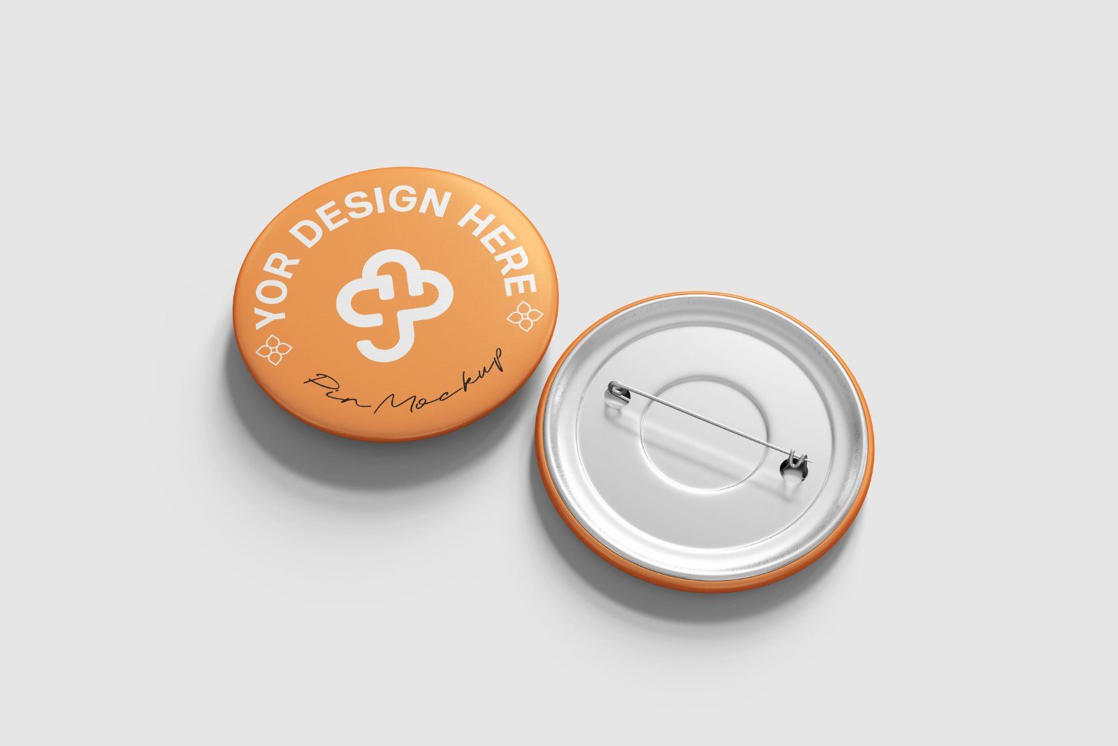 Pin Badge Mockup