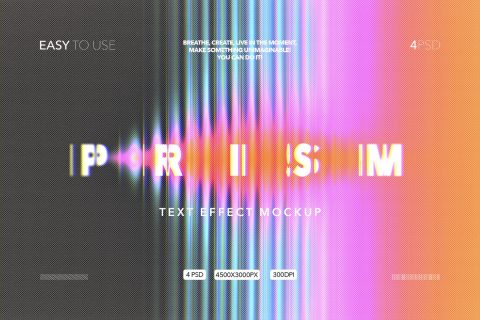 Ribbed Glass Text & Logos Effect