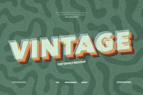 Vintage Text Effect