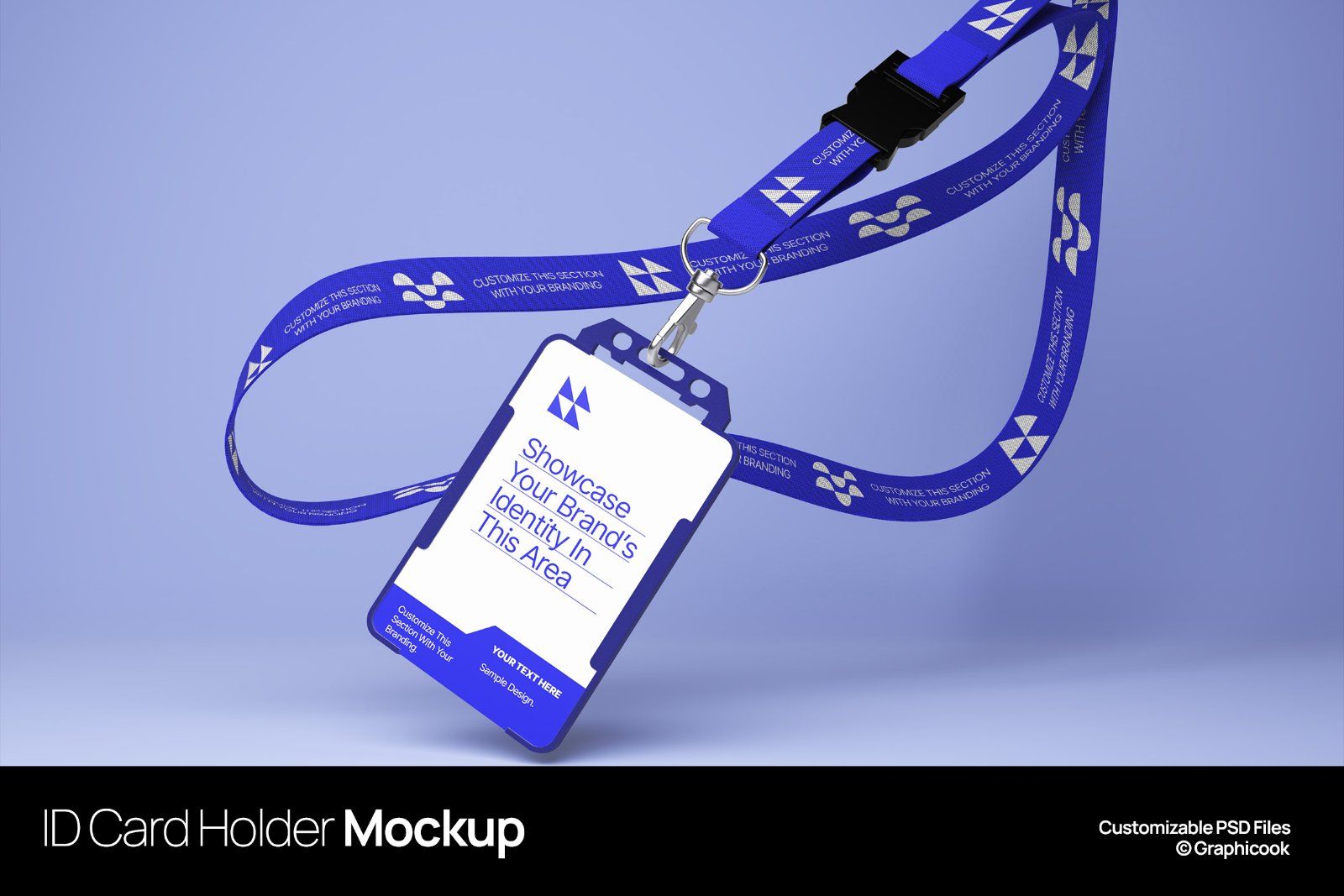 ID Card Holder Mockup