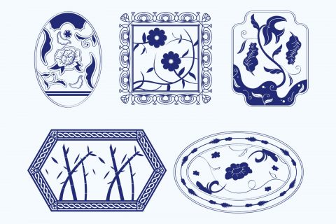 Porcelain Pattern Asset Illustration