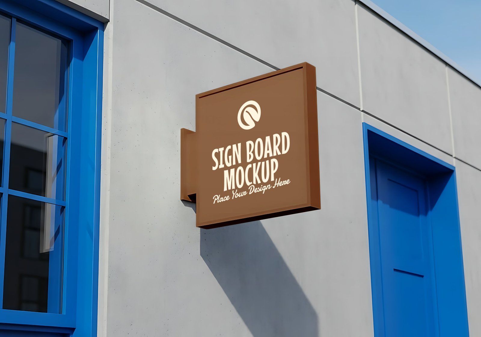 Premium Branding Cozy Black Coffee Shop Mockup