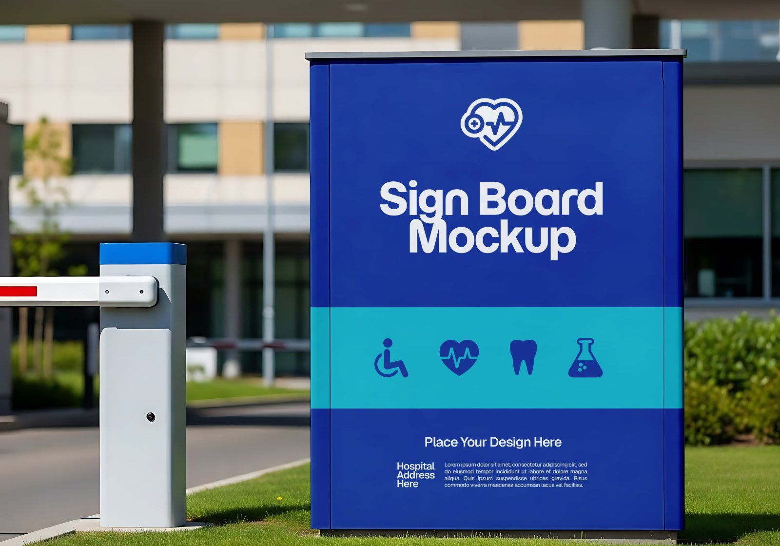 Hospital Mockup Bundle Vol.2 – Medical Branding PSD Pack (Ambulance, Nurse Uniform, Medicine Bottle,