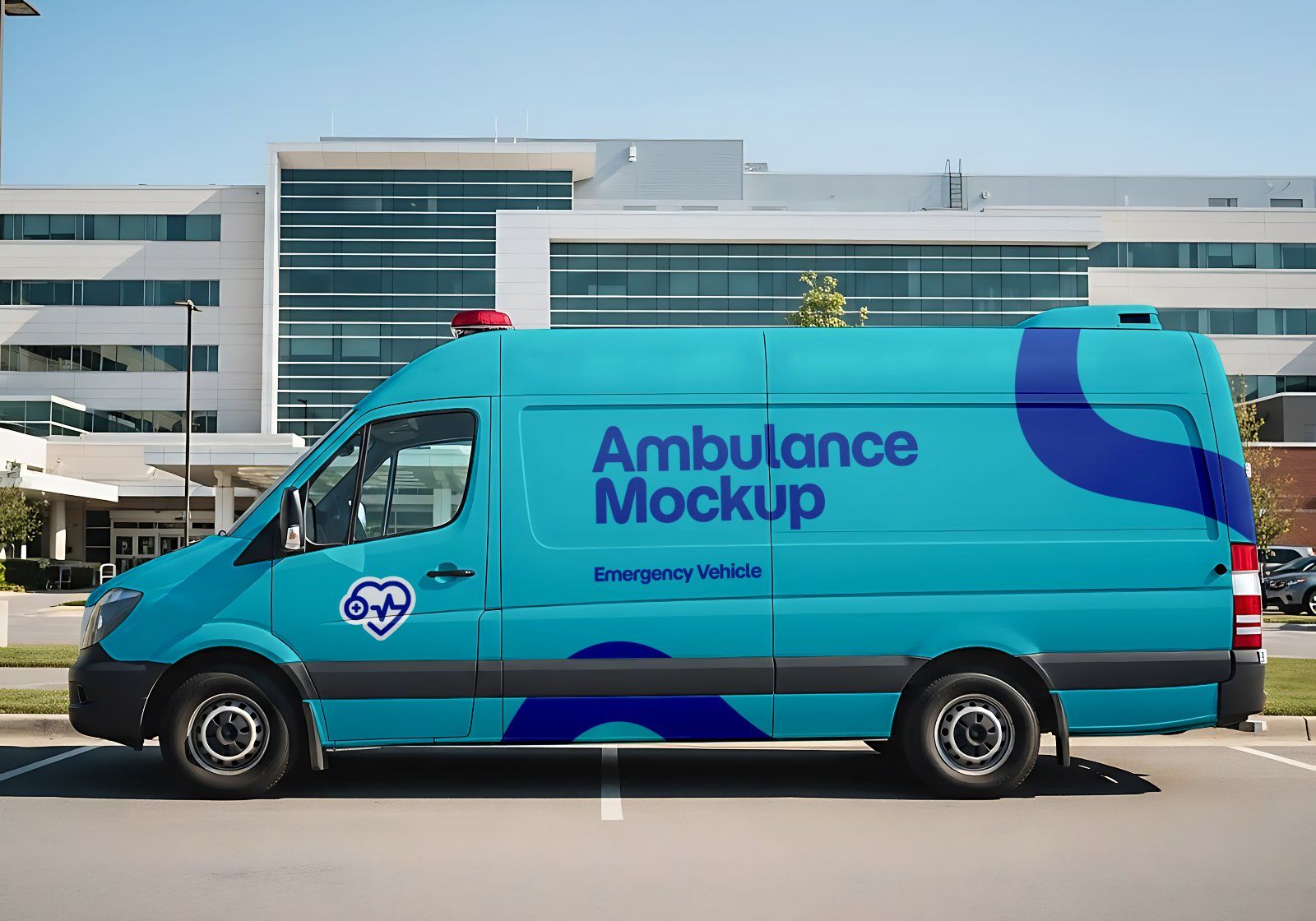 Hospital Mockup Bundle Vol.2 – Medical Branding PSD Pack (Ambulance, Nurse Uniform, Medicine Bottle,