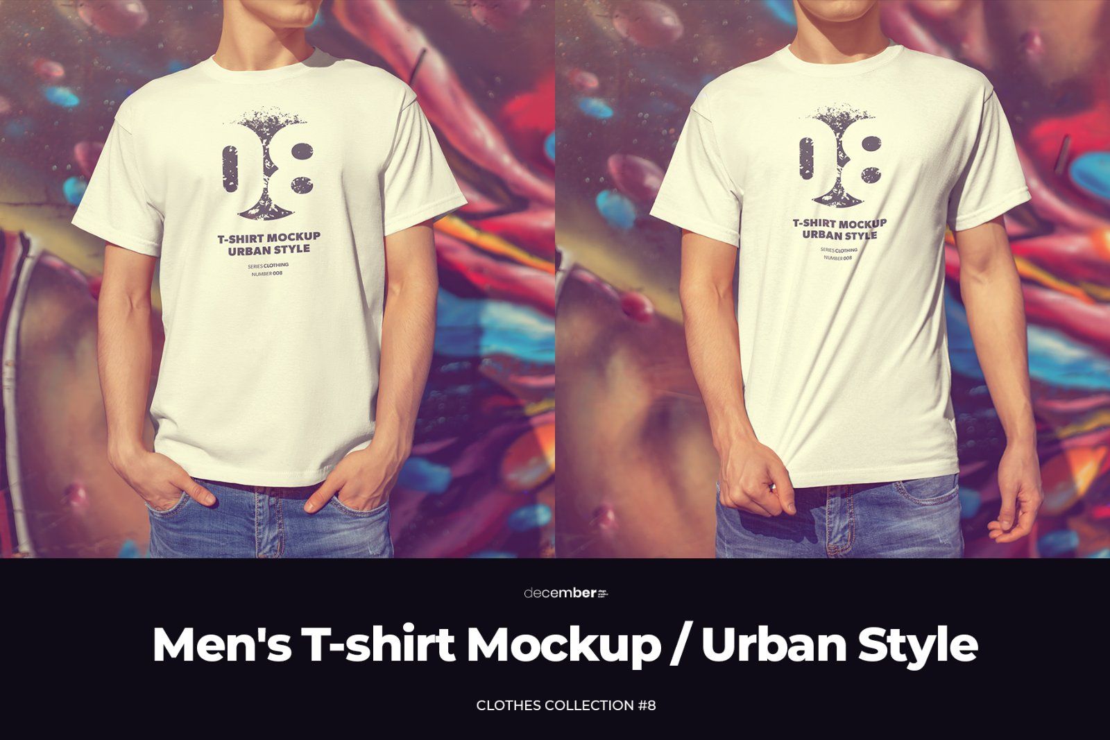 8 Mockups T-Shirts on the Man