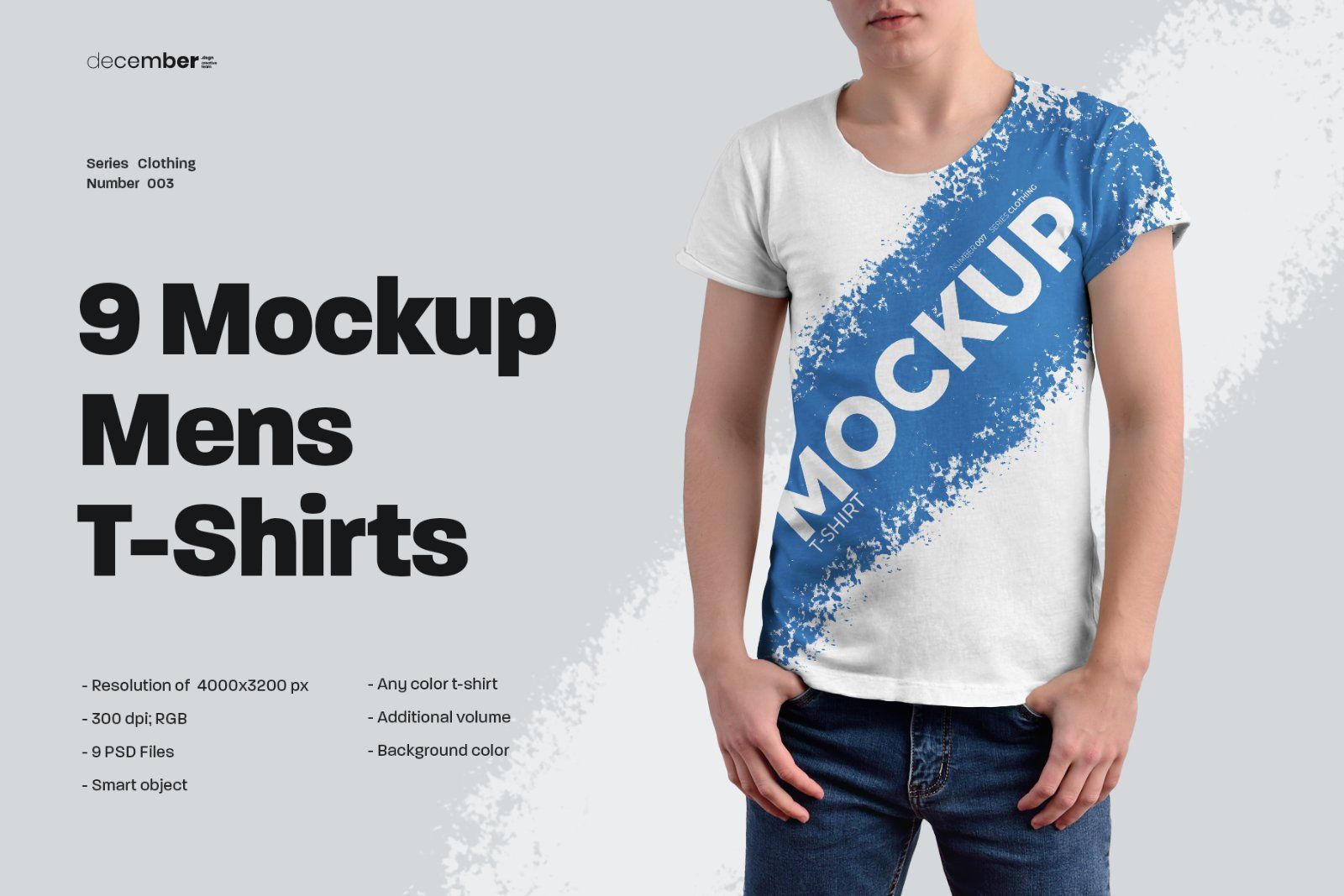 9 Round Neck T-Shirt Mockups