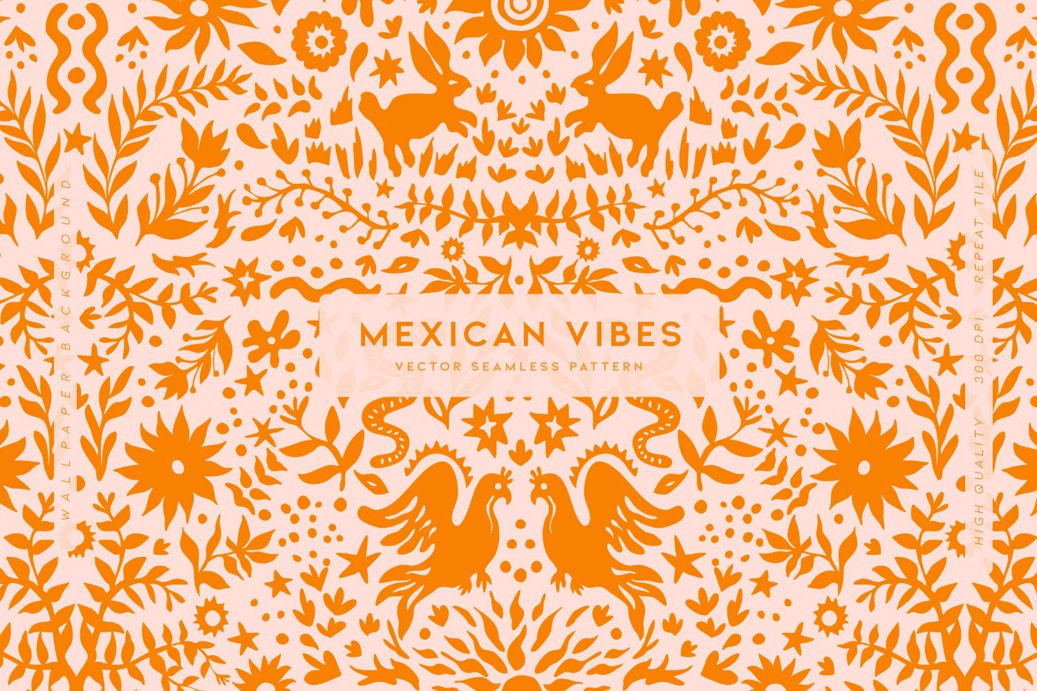 Mexican Vibes Seamless Pattern