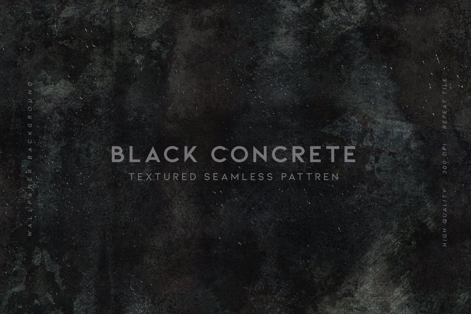 Black Concrete Seamless Pattern