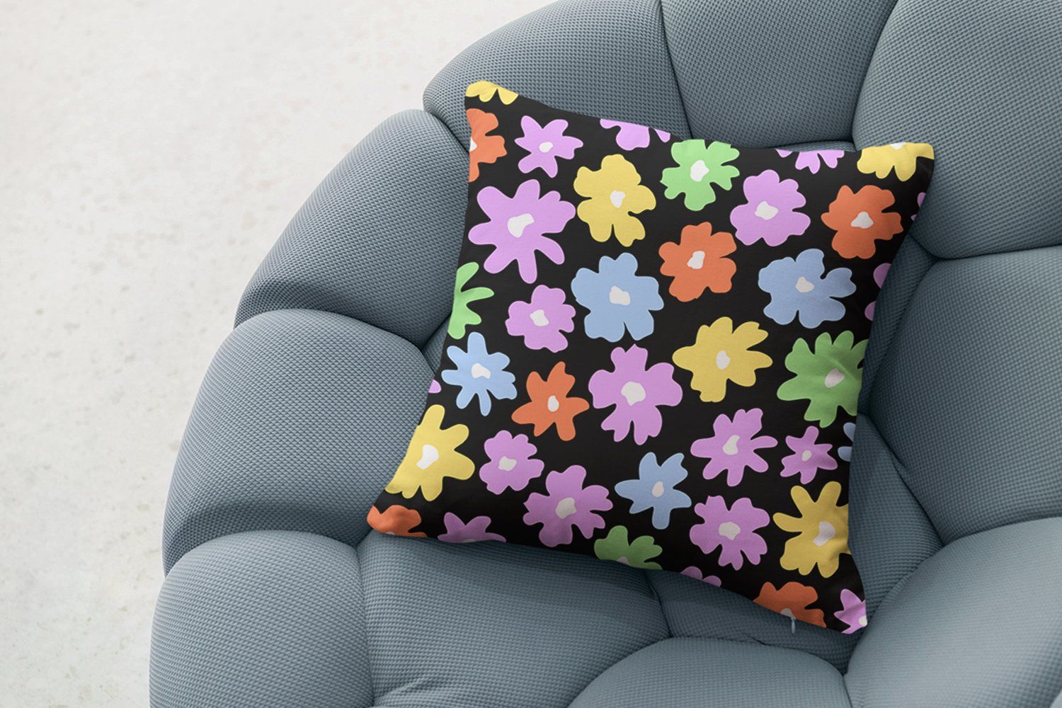 Groovy Flowers Seamless Pattern