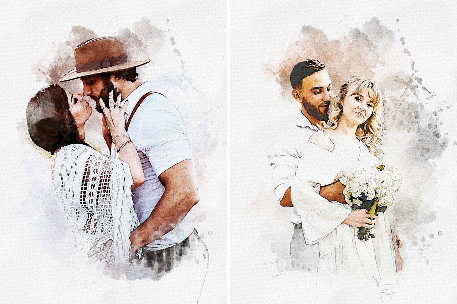 Painting Watercolor Splash Art