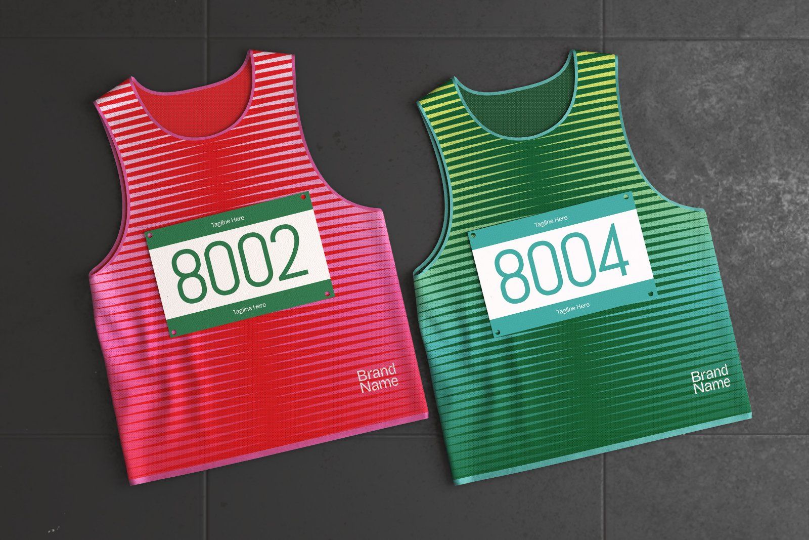 Bib Marathon On Jersey Mockup