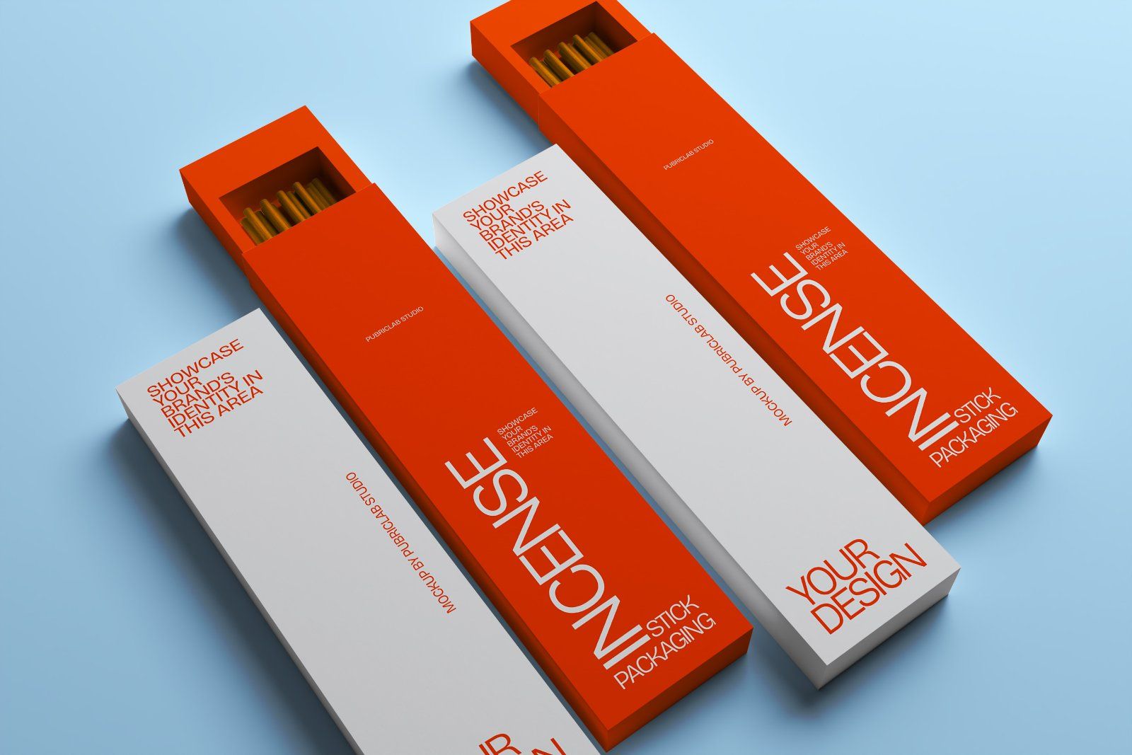 Incense Stick Packaging Mockup