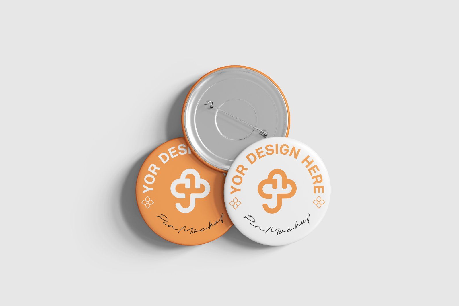 Pin Badge Mockup