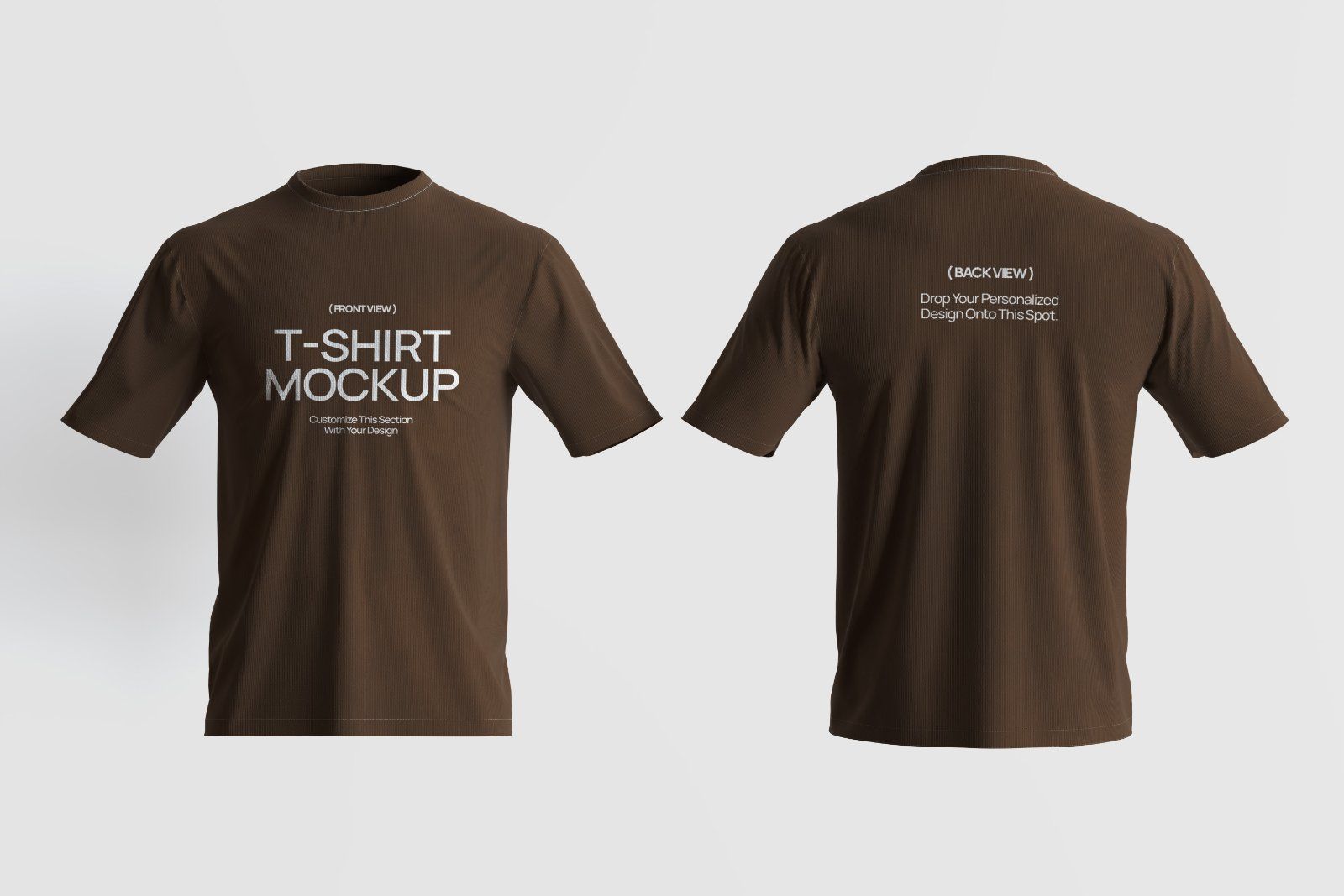 T-Shirt (Front & Back) Mockup