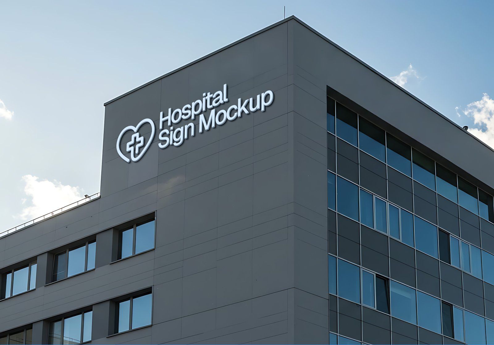 16 PSD Hospital Branding Mockup Kit – Ambulance, Nurse Uniform, Signage, Wayfinding & More