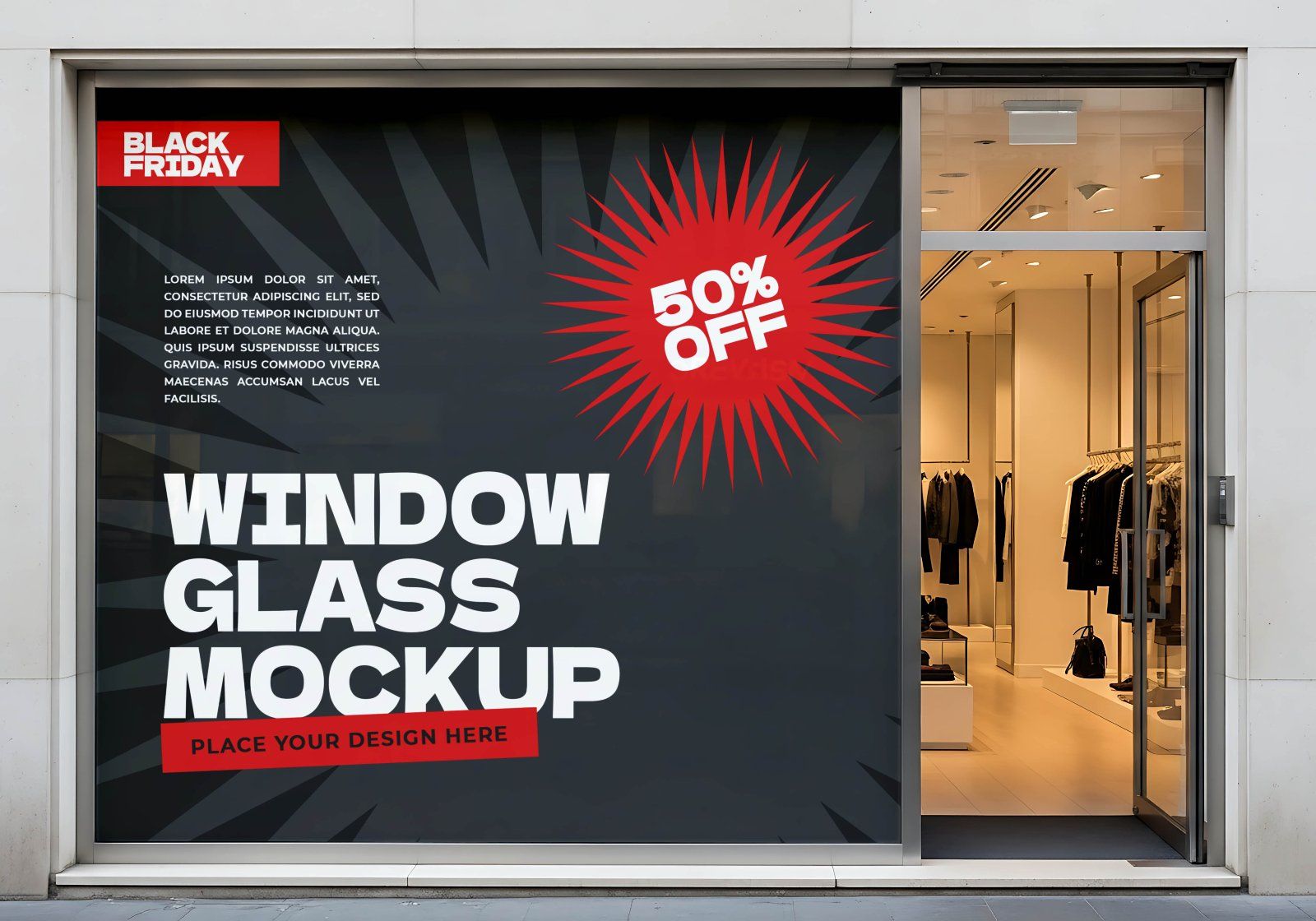 Premium Event Black Friday Mockup