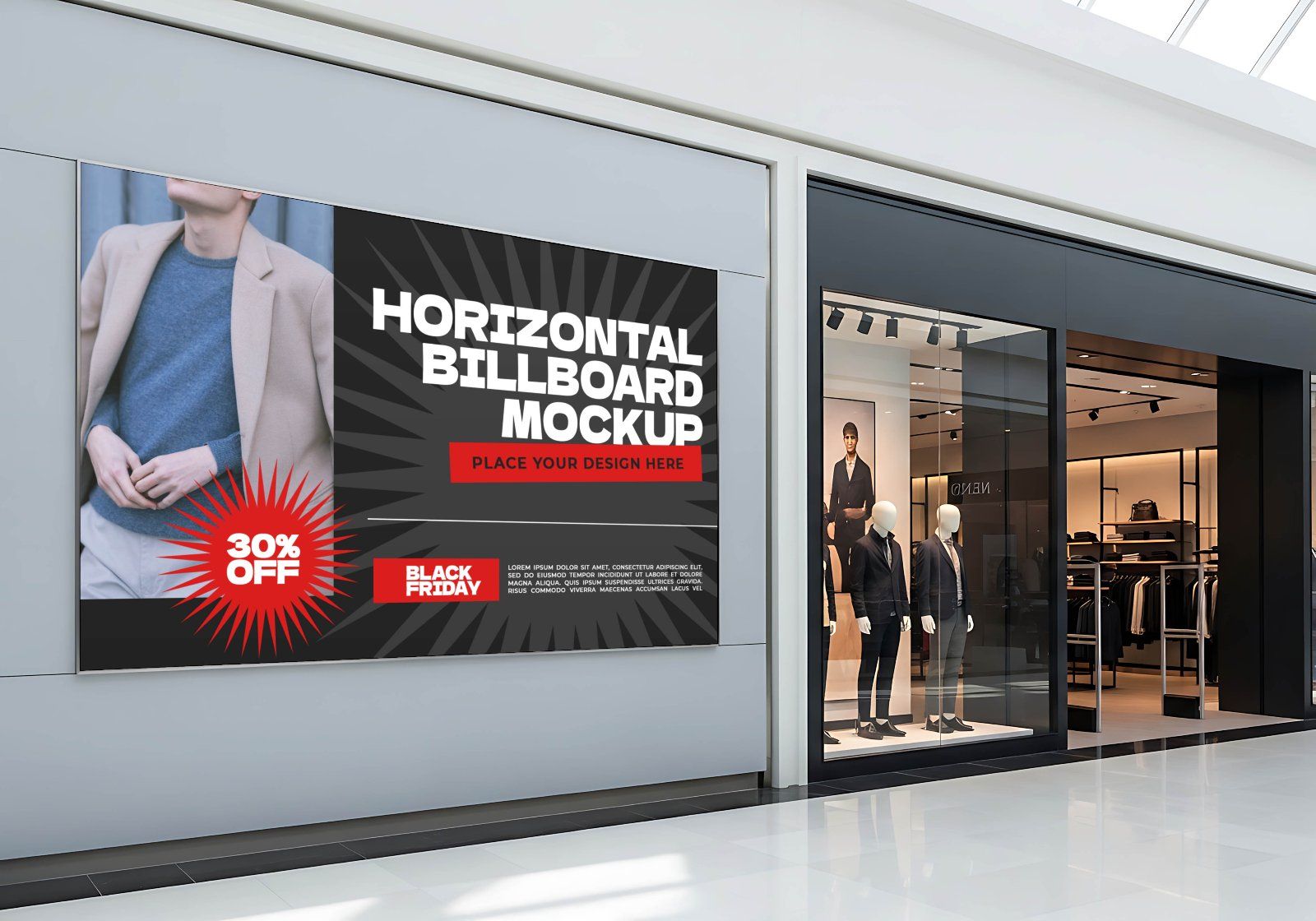 Premium Event Black Friday Mockup