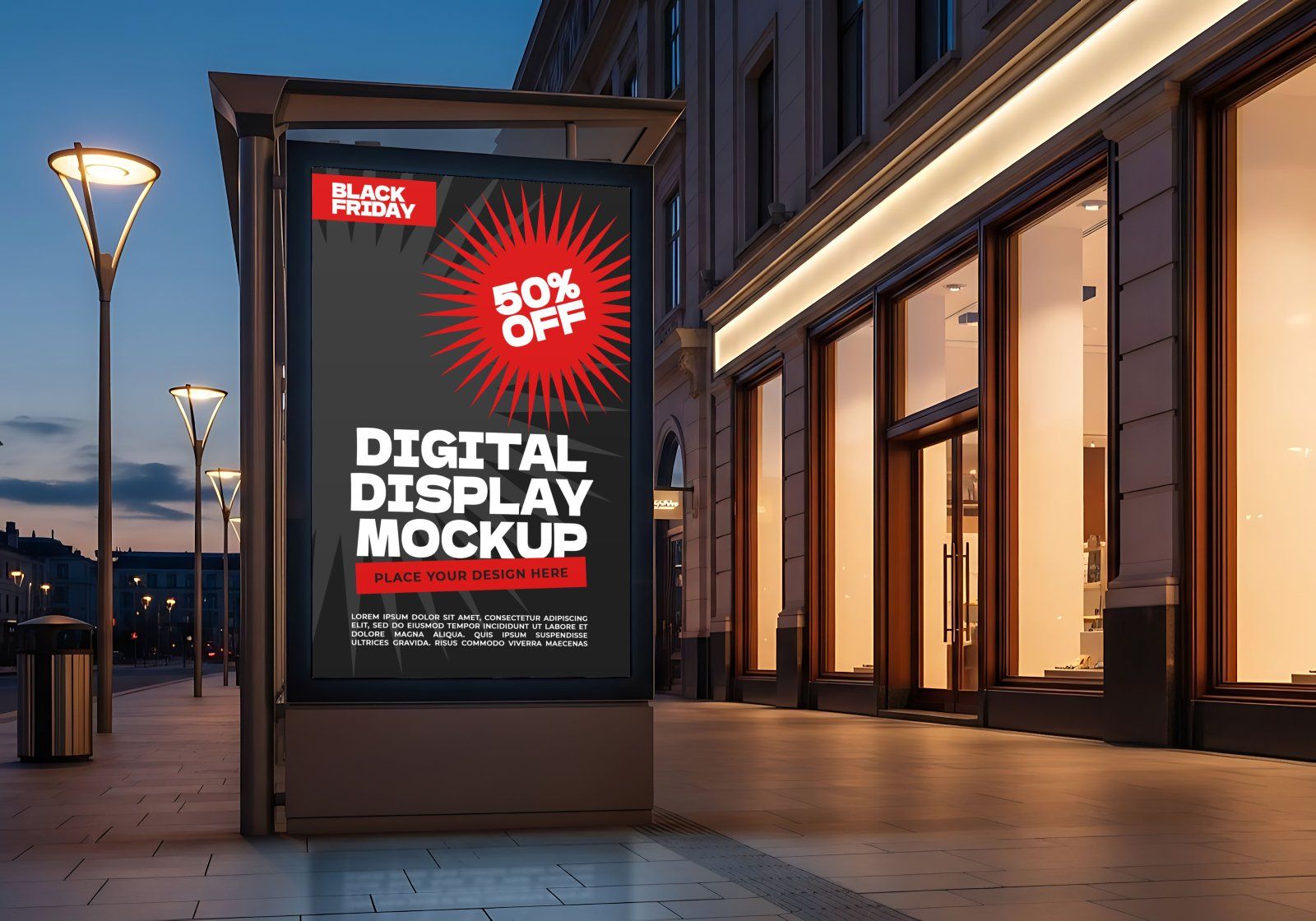 Premium Event Black Friday Mockup