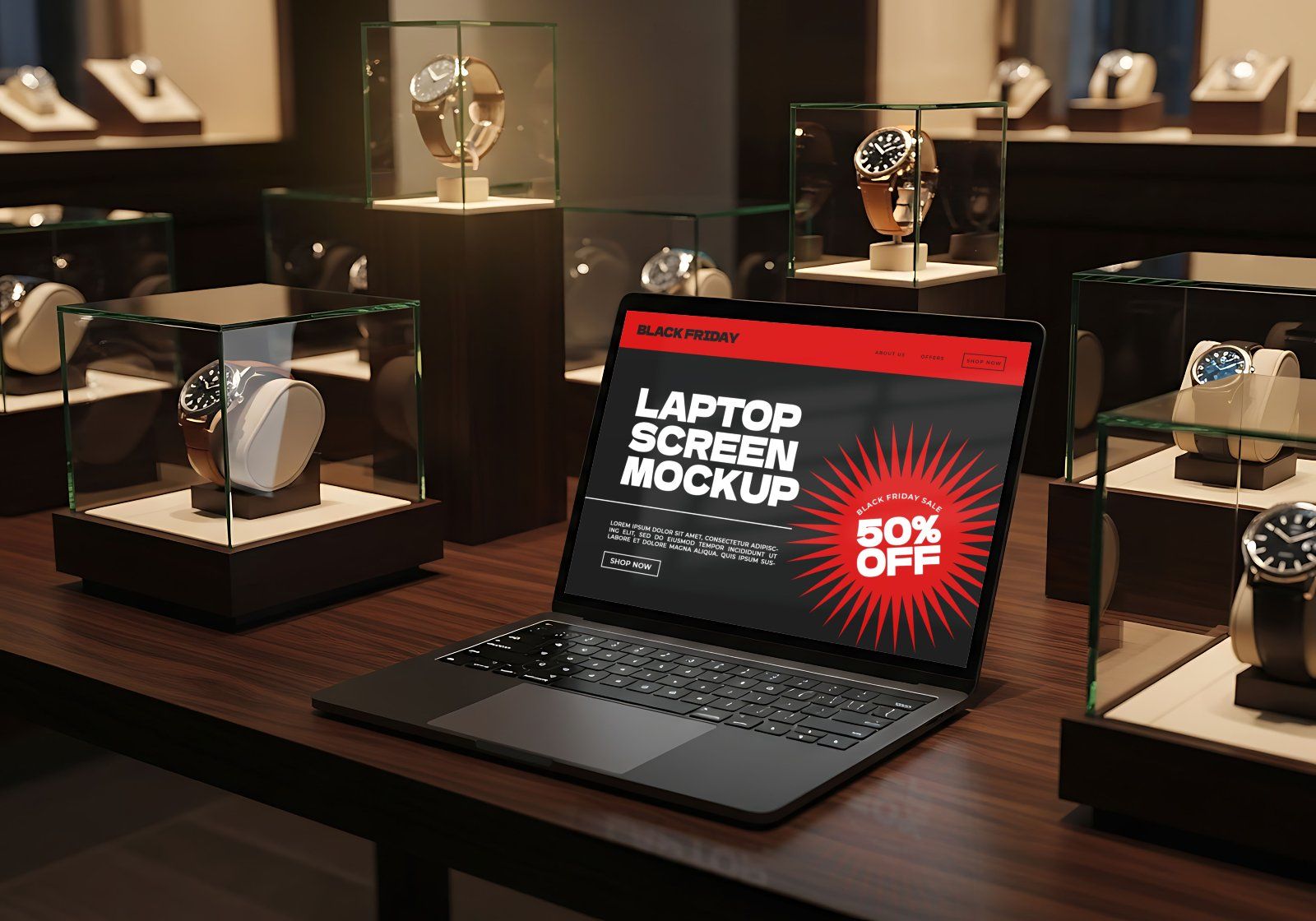 Premium Event Black Friday Mockup