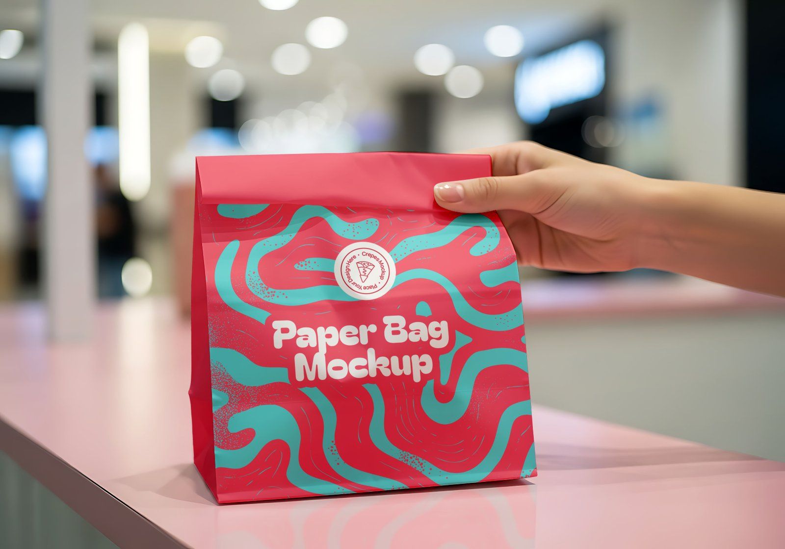 Premium Branding Crepes Mockup