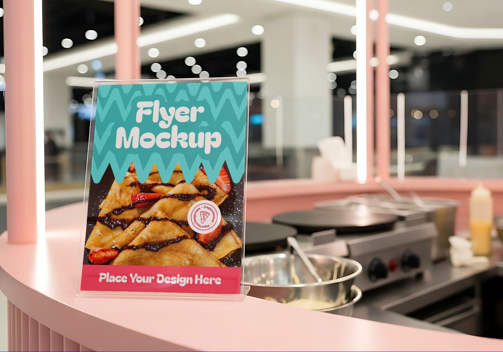 Premium Branding Crepes Mockup