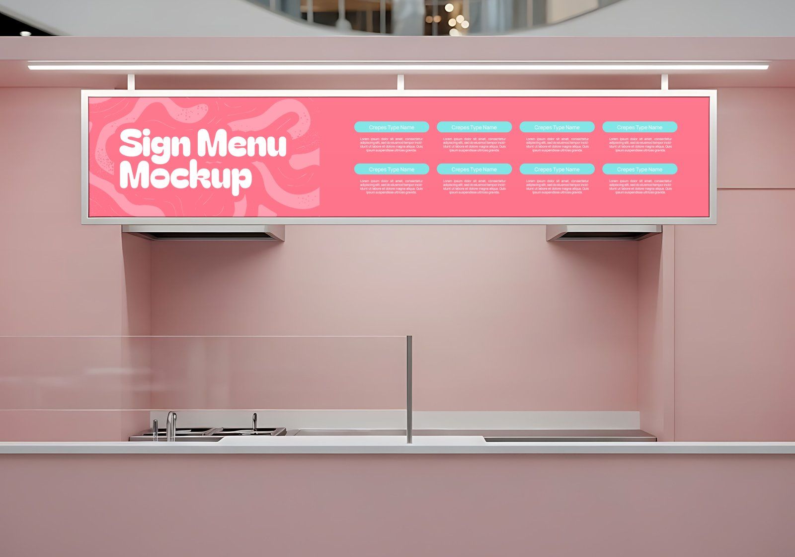 Premium Branding Crepes Mockup