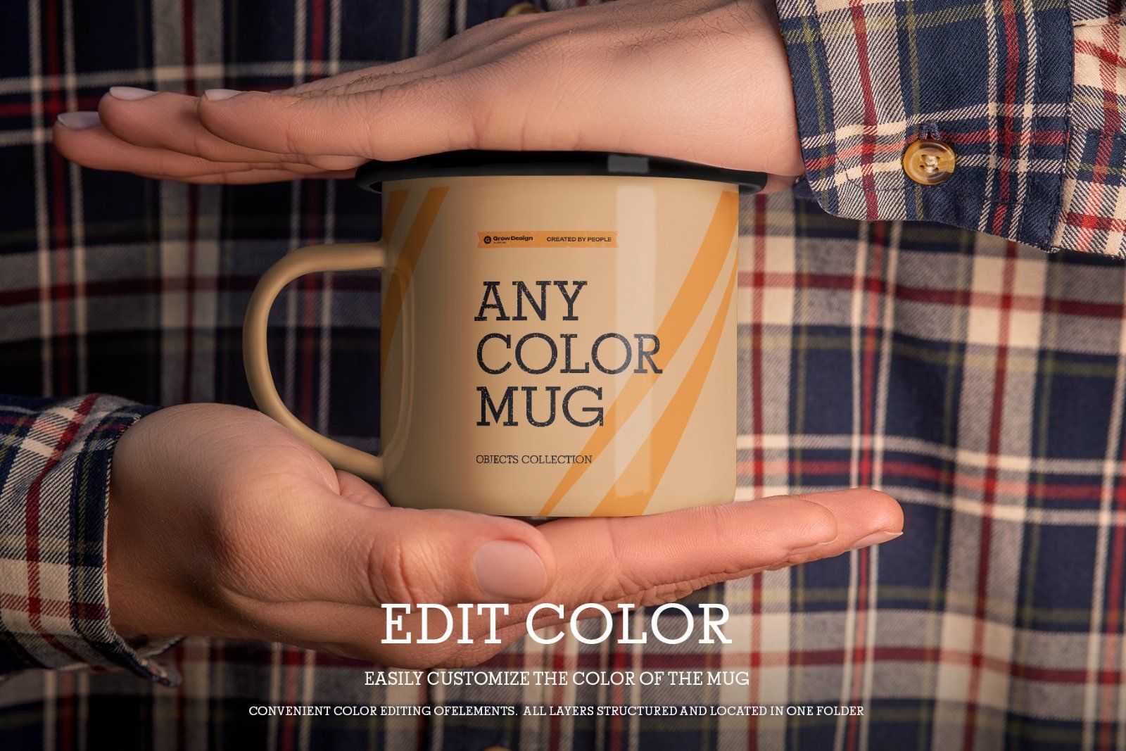 6 Outdoor Enamel Mug Mockup For Branding Presentation