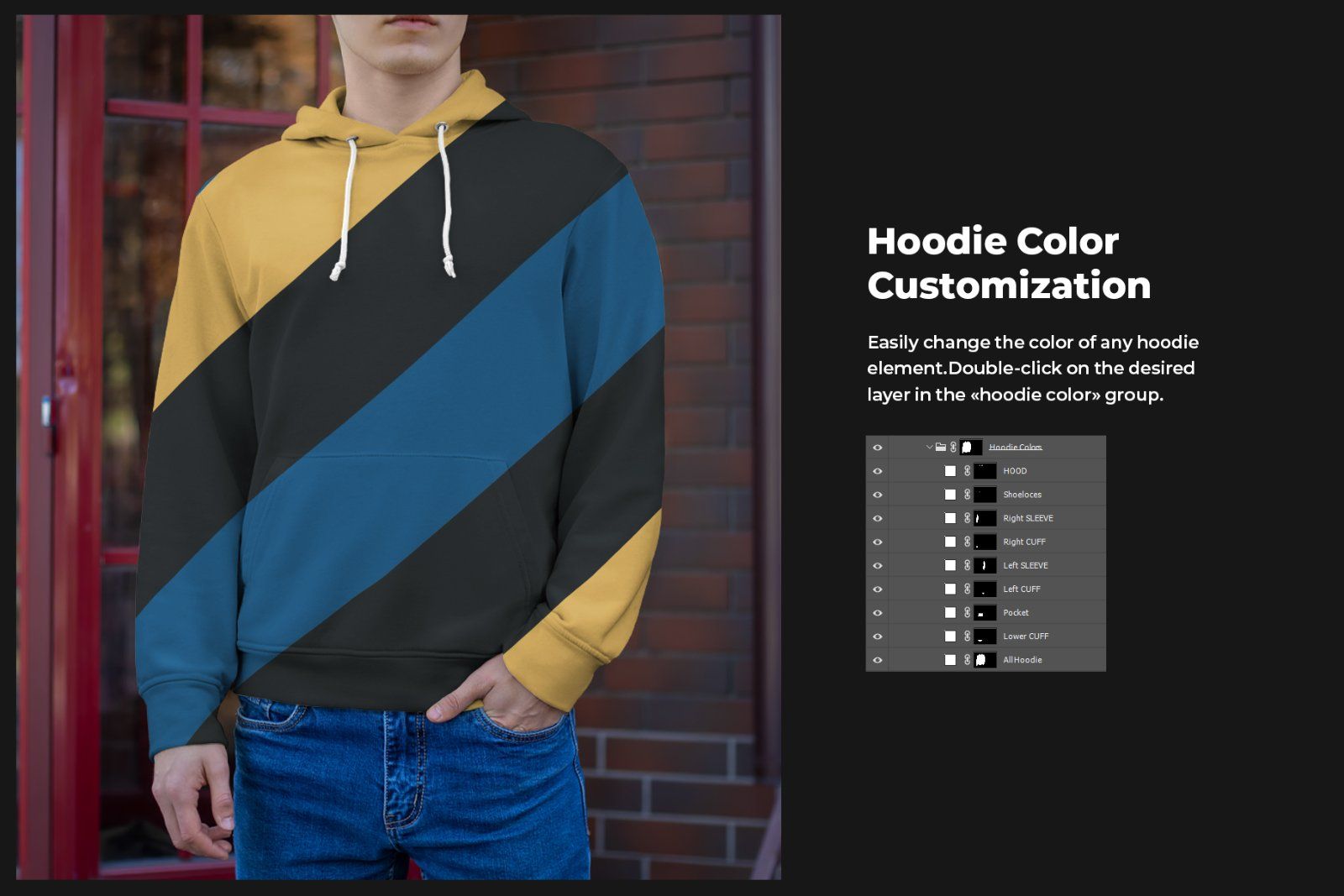 8 Mockups Hoodie on the Man