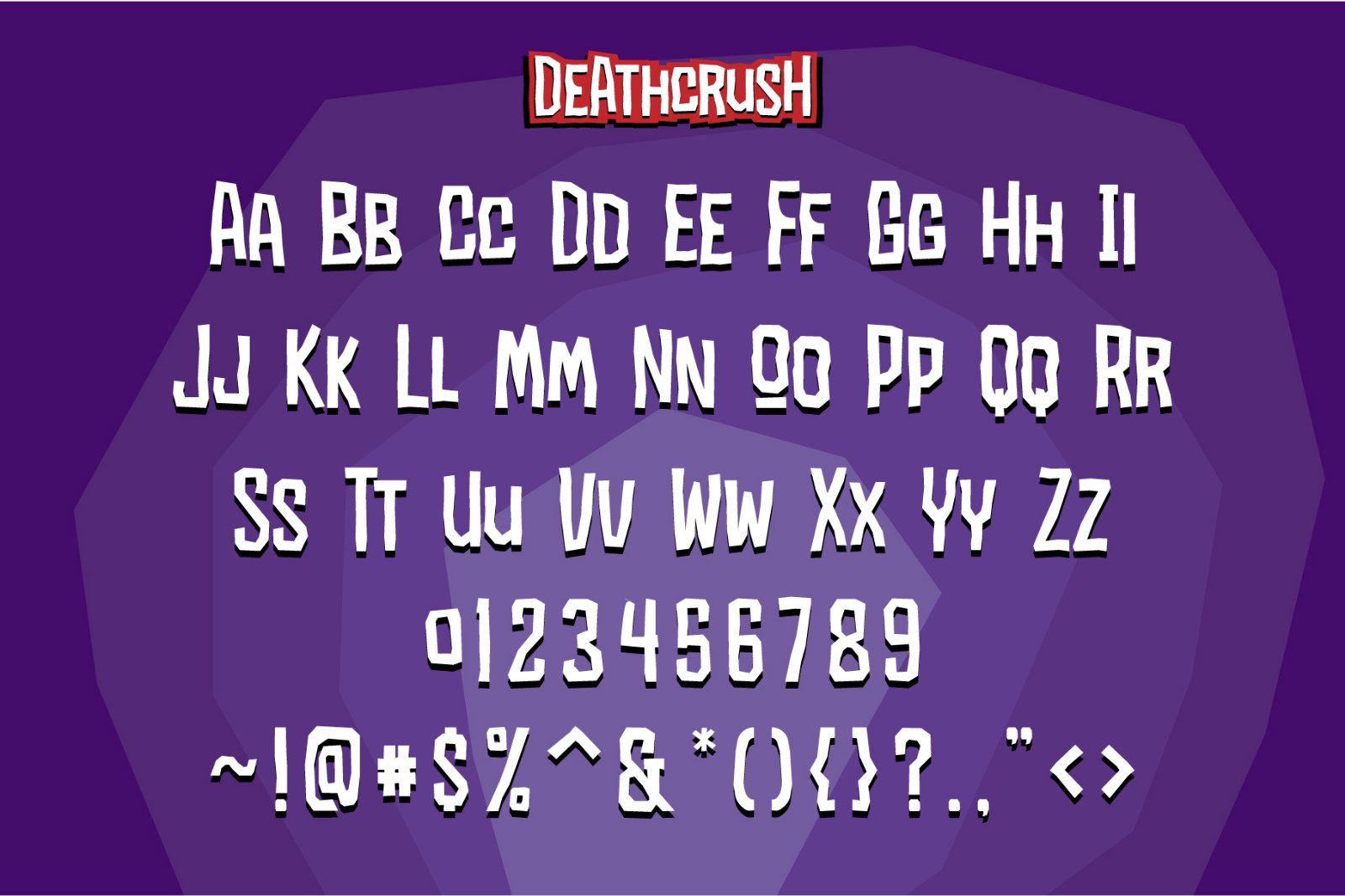 Deathcrush - Display Halloween Font