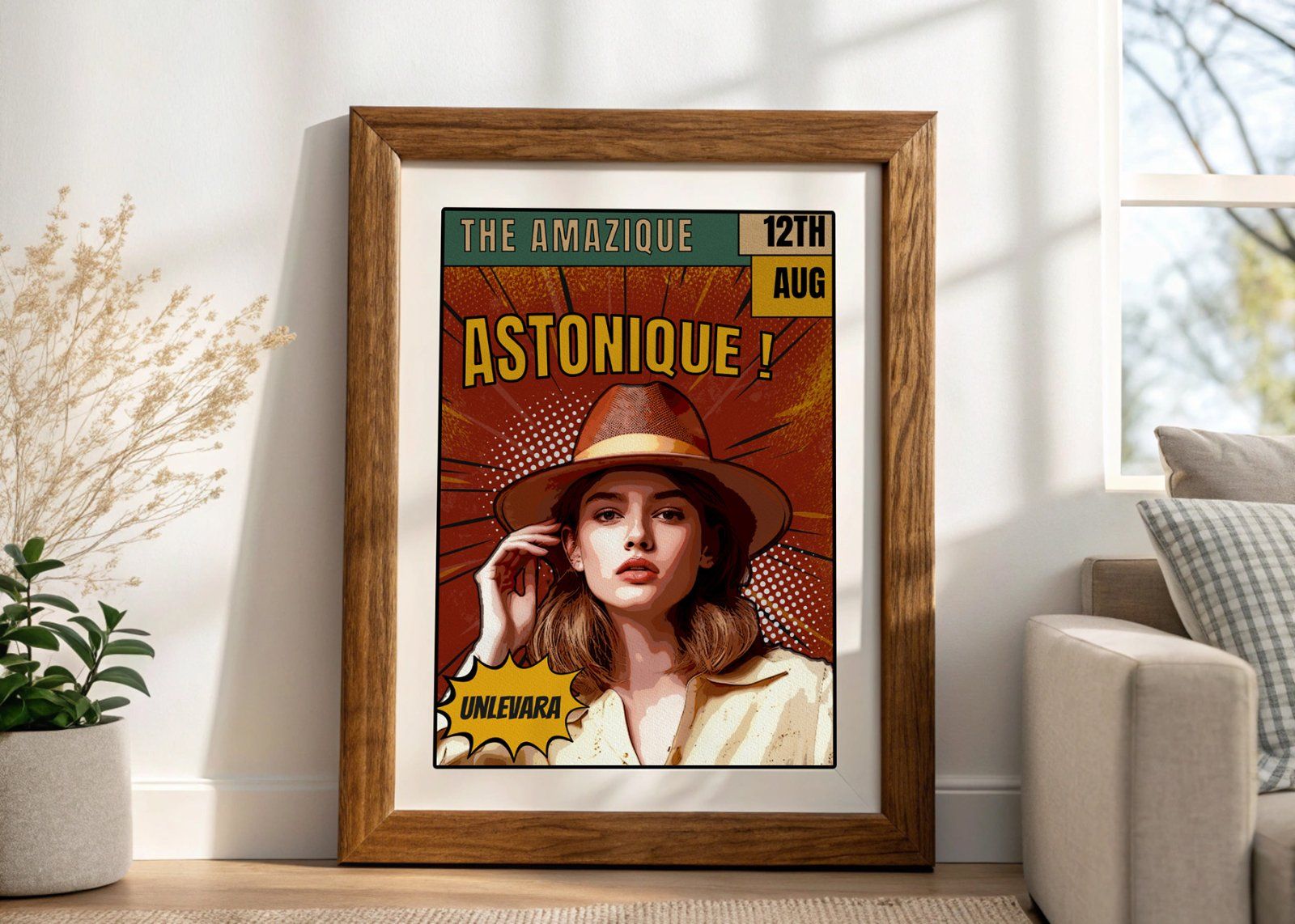 Comic Portrait Photo Effect Template