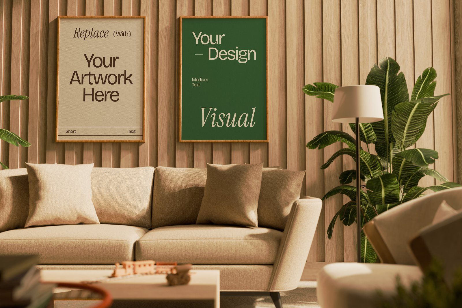 Cafe Wall Poster A1 Mockup