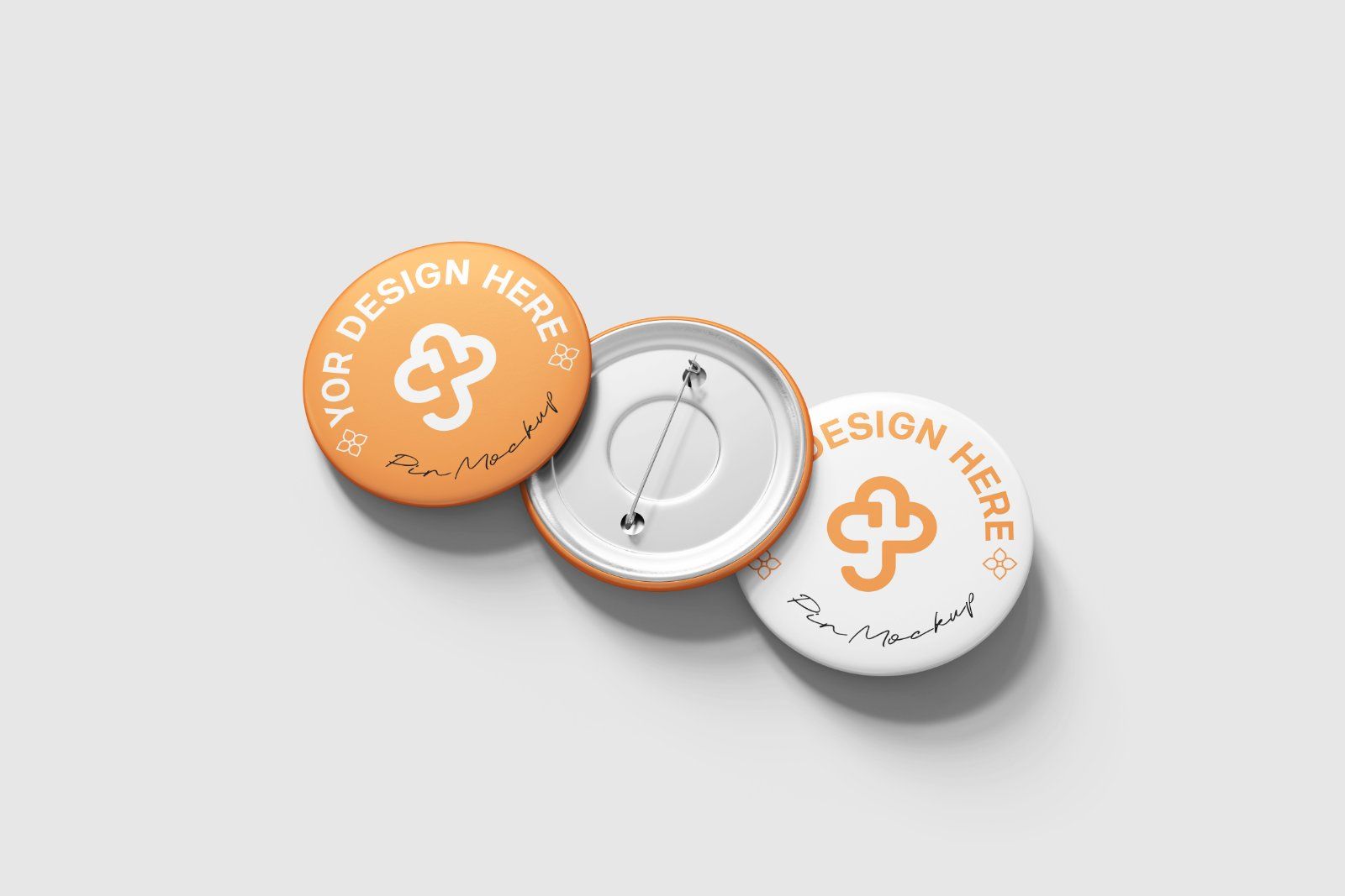 Pin Badge Mockup