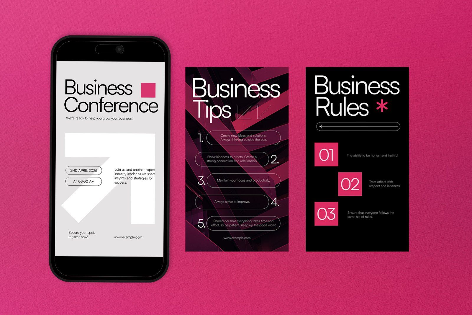 Black Utilitarian Instagram Set Business