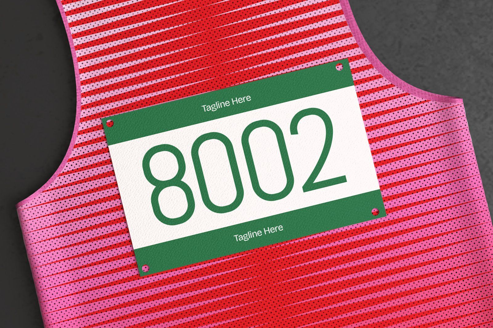 Bib Marathon On Jersey Mockup