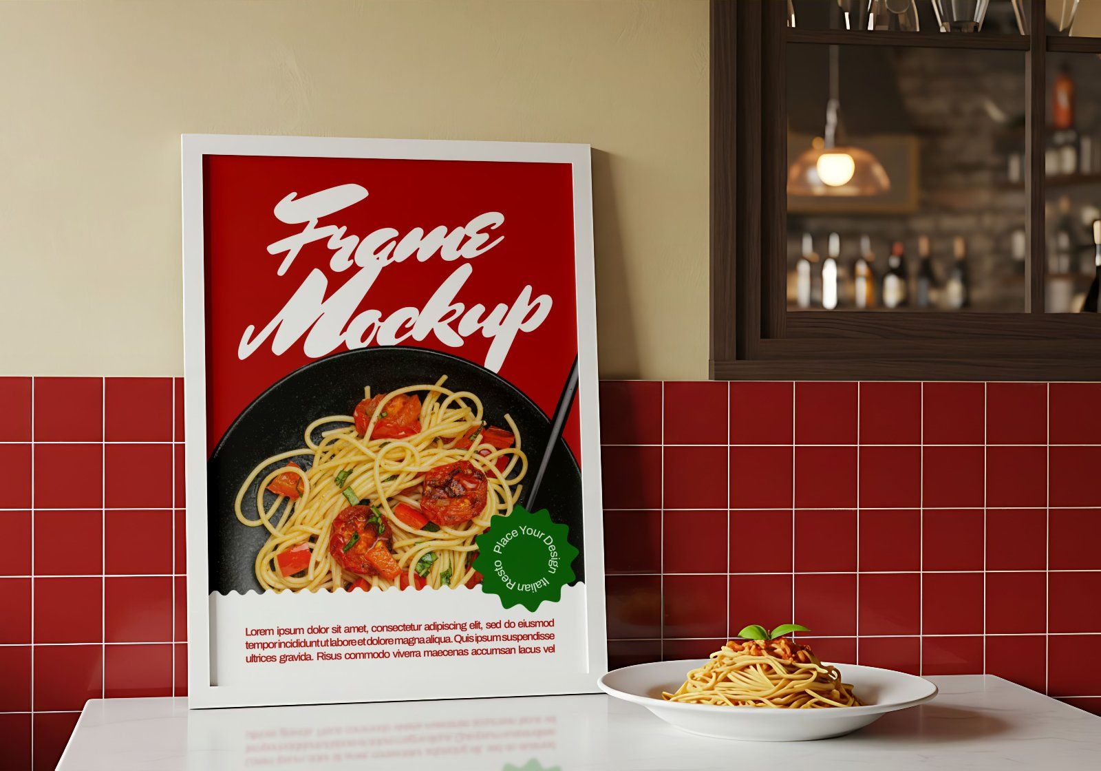 15 Premium Italia Pasta Resto Mockup Collection