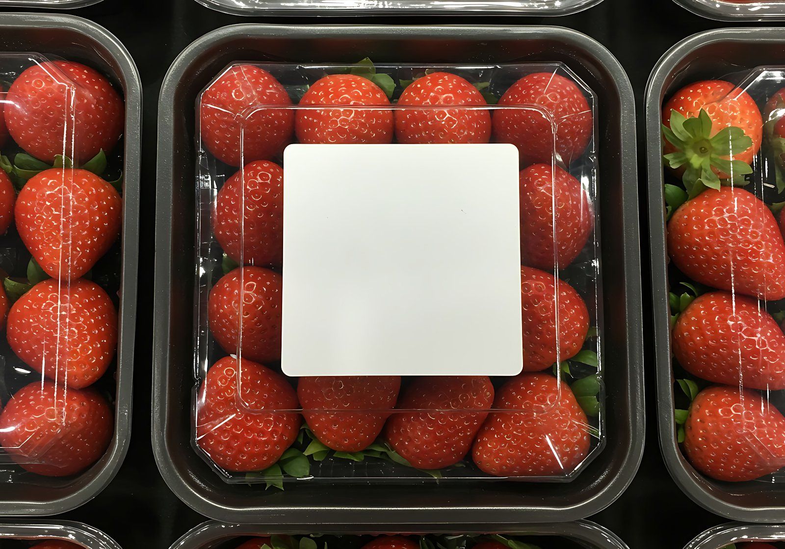 Label Strawberry Packaging Mockup