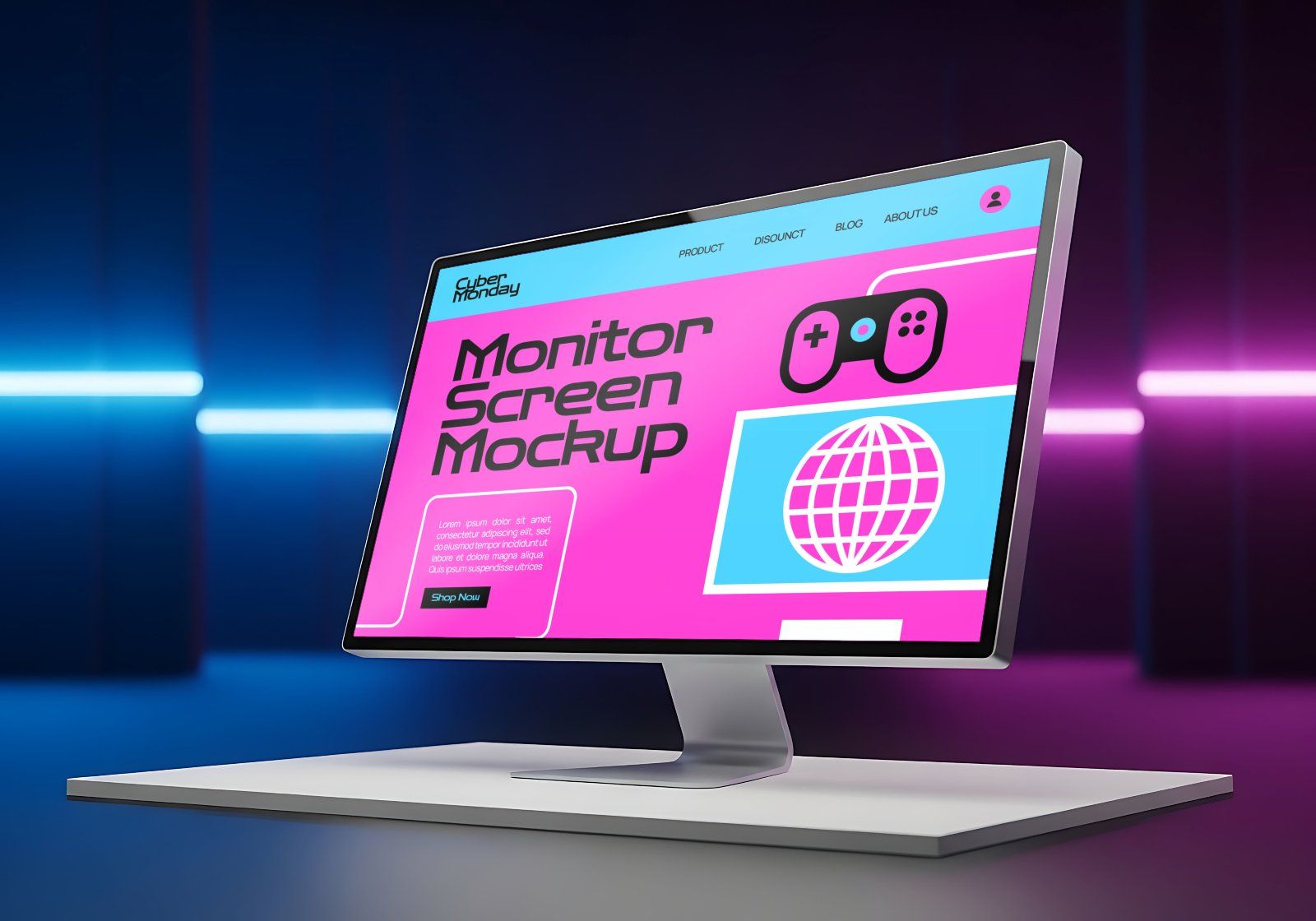 Premium Event Cyber Monday Mockup