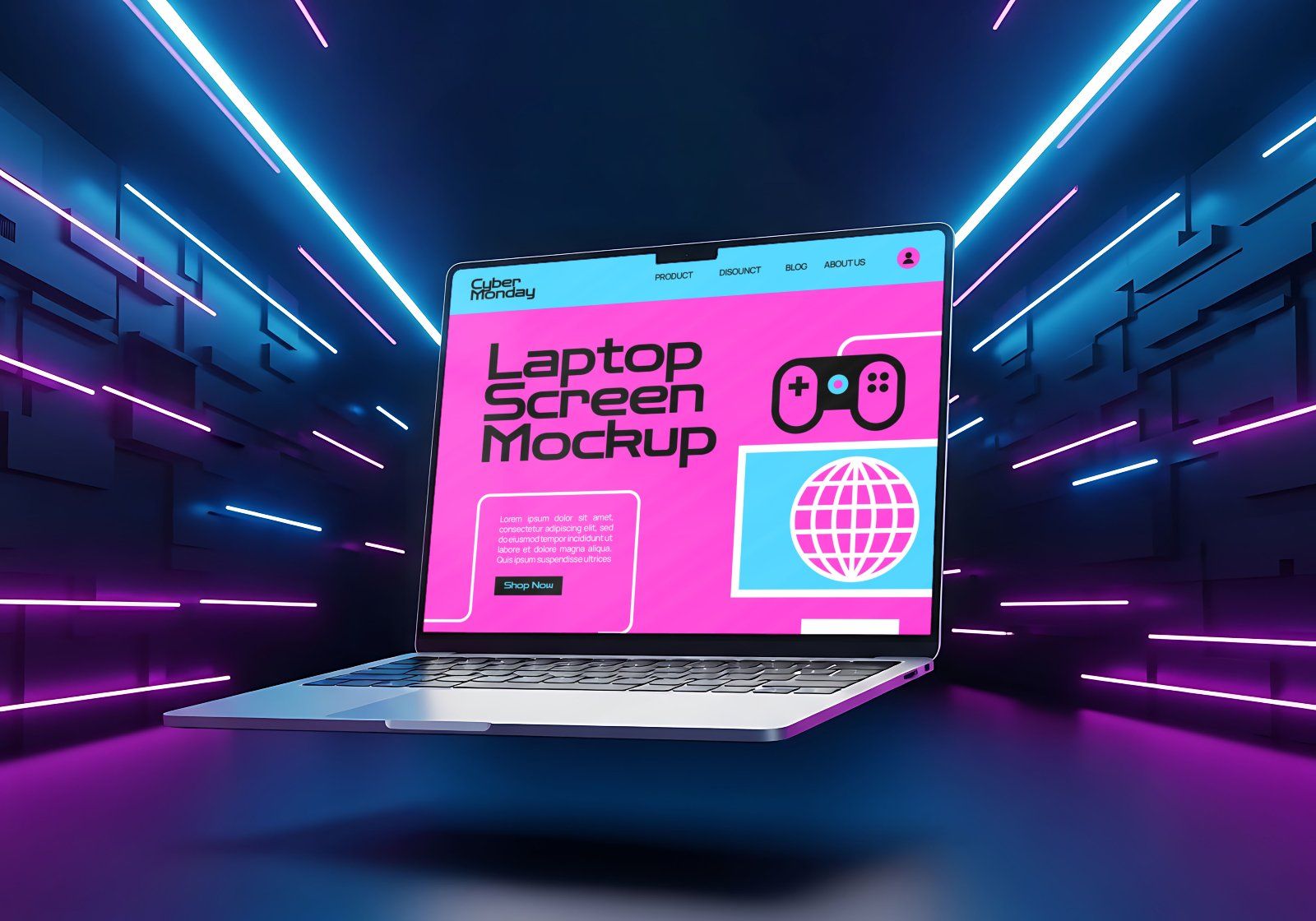 Premium Event Cyber Monday Mockup