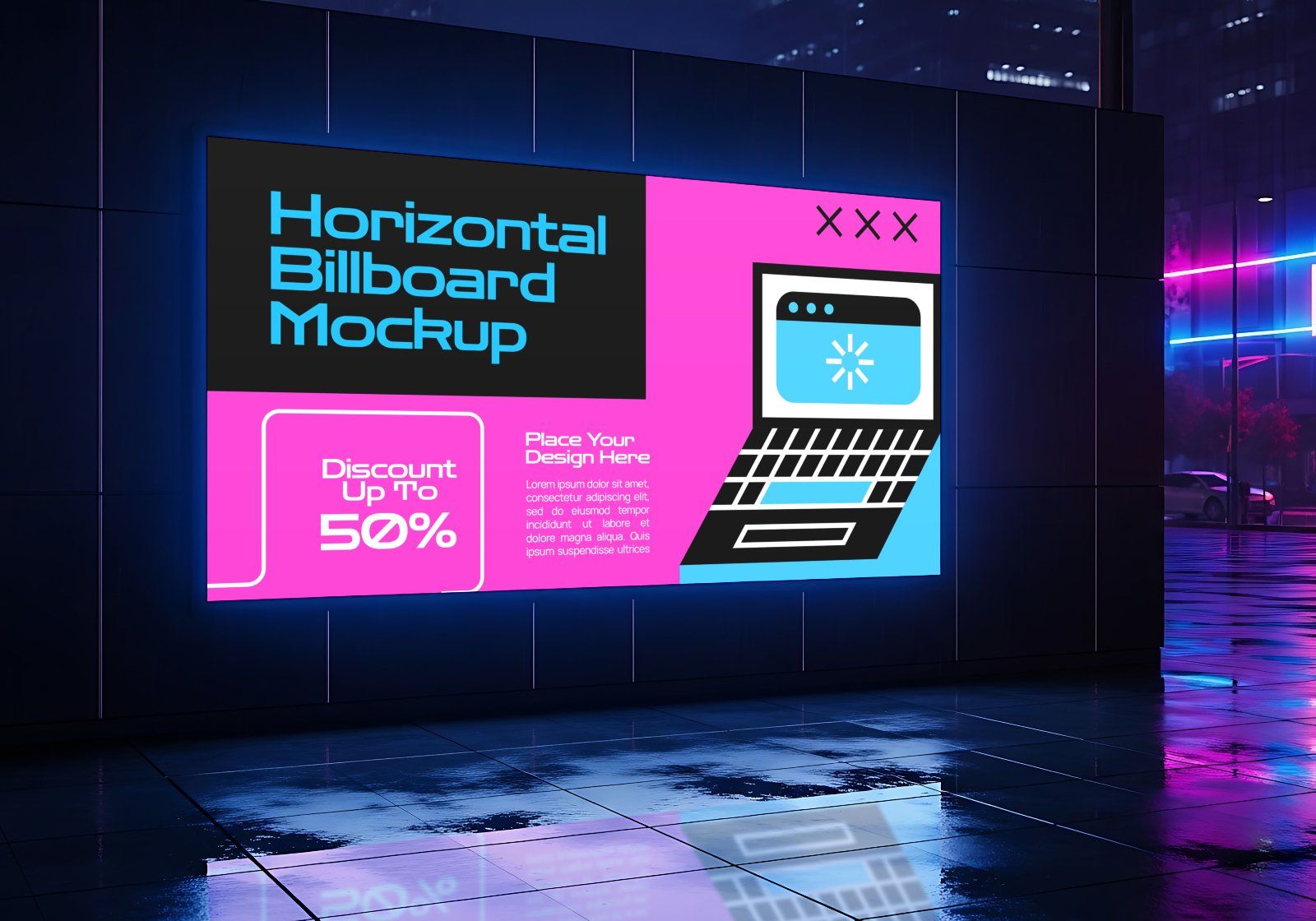 Premium Event Cyber Monday Mockup