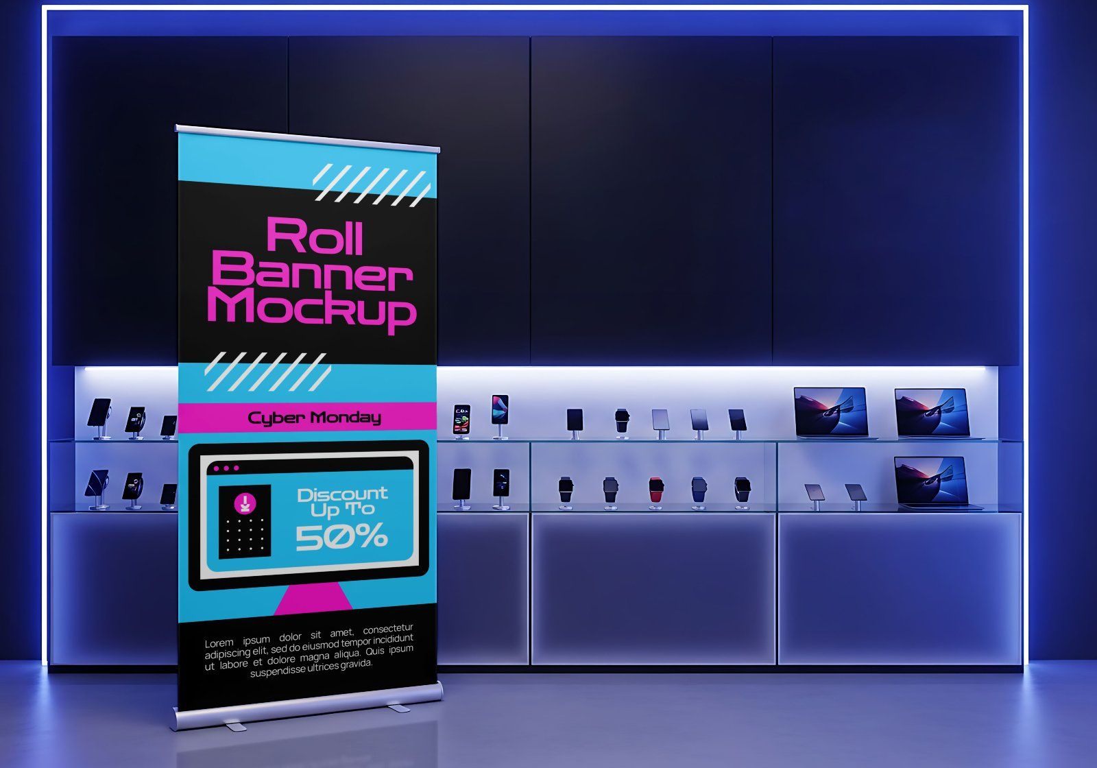 Premium Event Cyber Monday Mockup